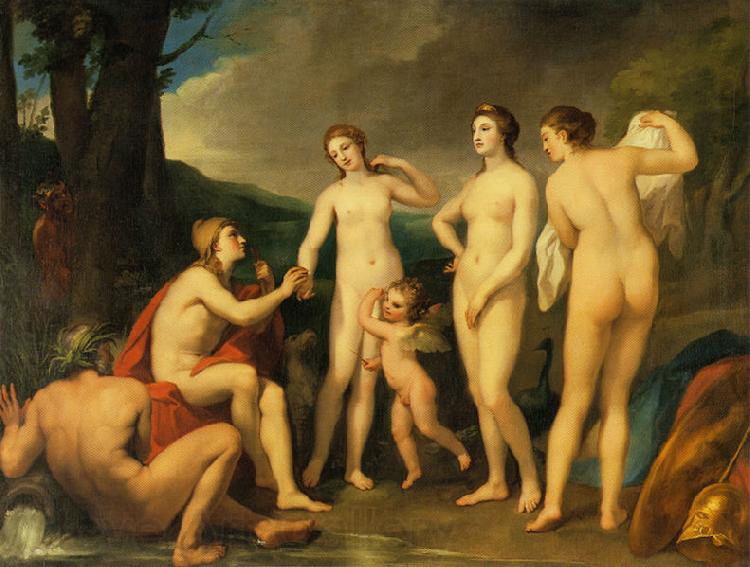 Anton Raphael Mengs The Judgment of Paris Norge oil painting art